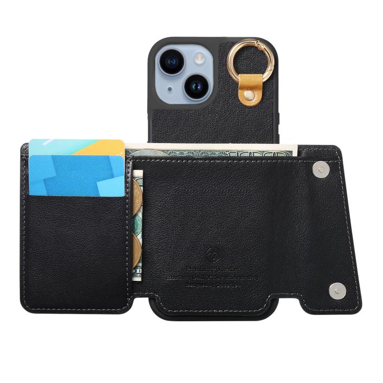 For iPhone 15 Plus Dream Wallet D Buckle Leather Back Cover Phone Case
