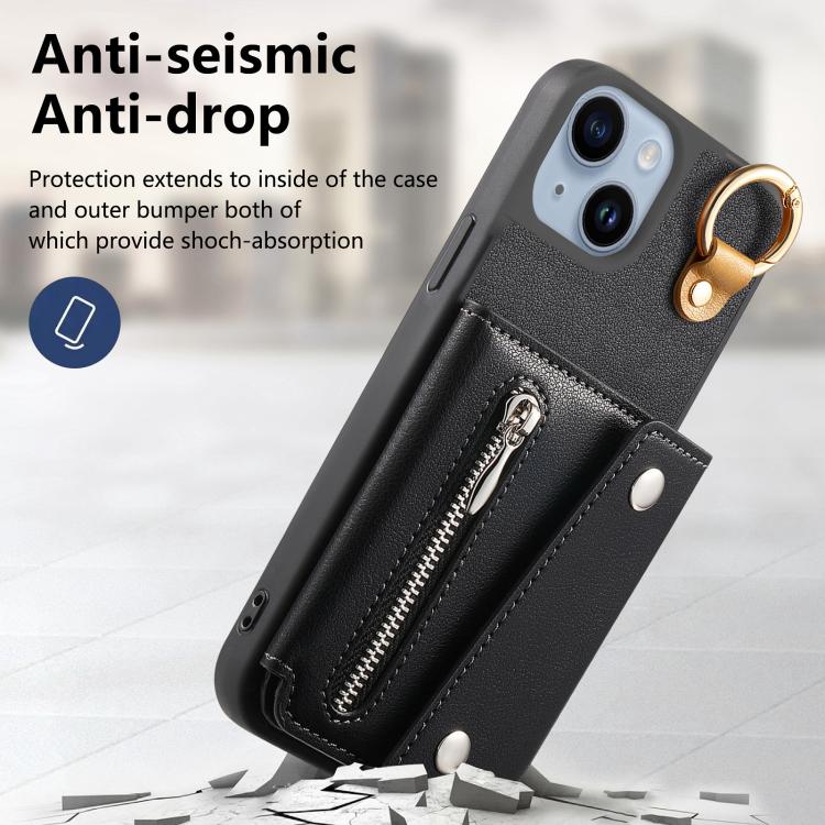 For iPhone 15 Plus Dream Wallet D Buckle Leather Back Cover Phone Case