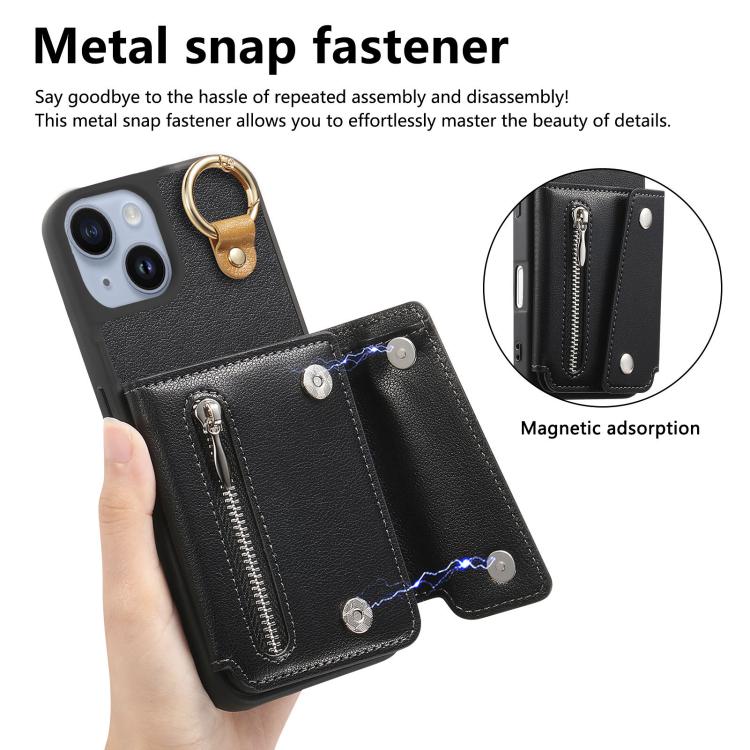 For iPhone 15 Plus Dream Wallet D Buckle Leather Back Cover Phone Case