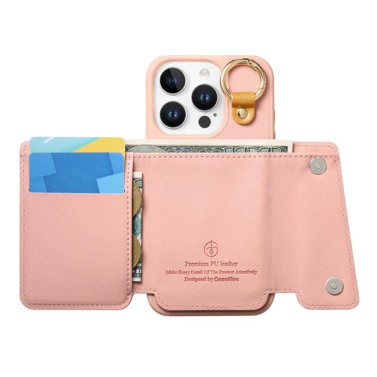 For iPhone 15 Pro Dream Wallet D Buckle Leather Back Cover Phone Case