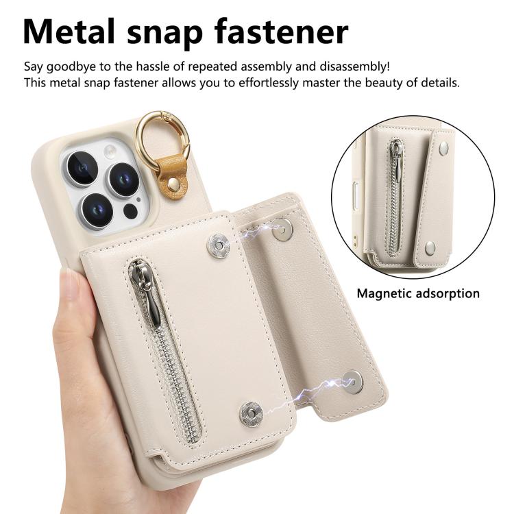 For iPhone 15 Pro Dream Wallet D Buckle Leather Back Cover Phone Case