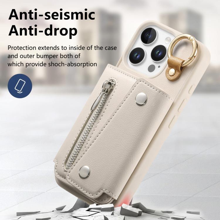For iPhone 14 Pro Max Dream Wallet D Buckle Leather Back Cover Phone Case
