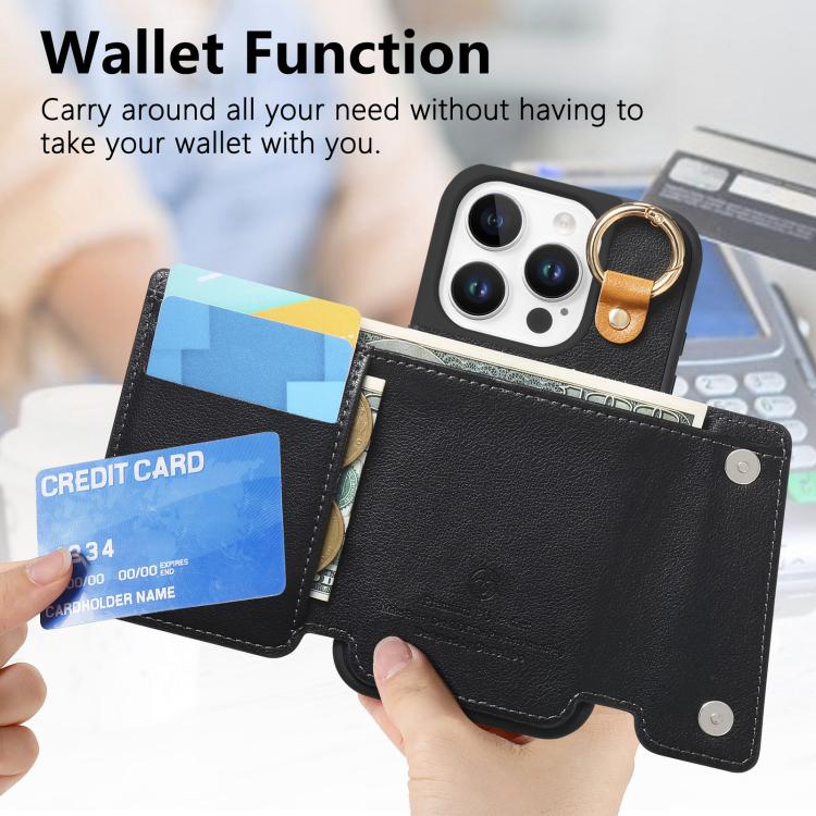 For iPhone 13 Pro Dream Wallet D Buckle Leather Back Cover Phone Case
