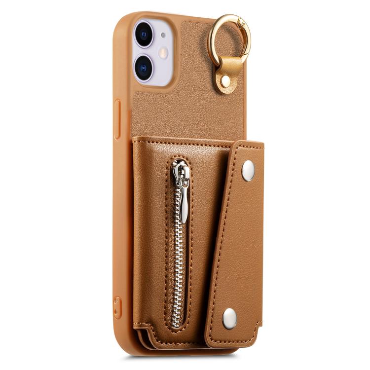 For iPhone 12 / 12 Pro Dream Wallet D Buckle Leather Back Cover Phone Case