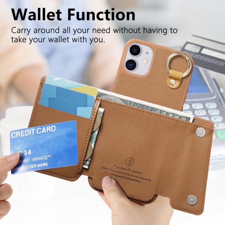 For iPhone 12 / 12 Pro Dream Wallet D Buckle Leather Back Cover Phone Case