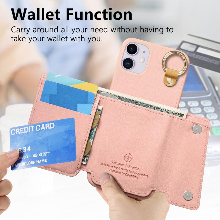 For iPhone 12 / 12 Pro Dream Wallet D Buckle Leather Back Cover Phone Case
