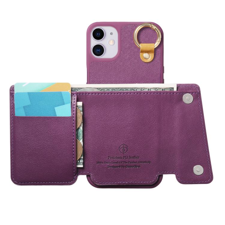 For iPhone 12 / 12 Pro Dream Wallet D Buckle Leather Back Cover Phone Case