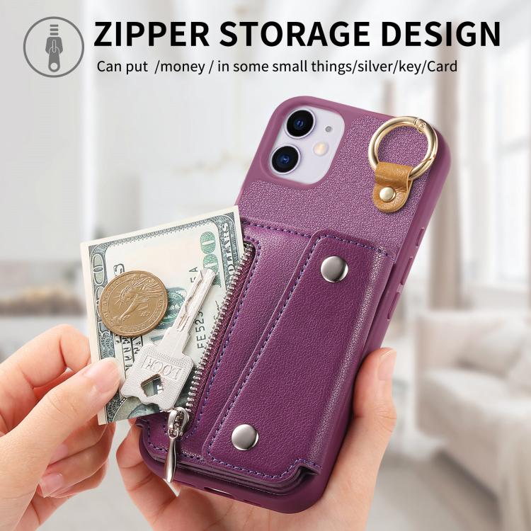 For iPhone 12 / 12 Pro Dream Wallet D Buckle Leather Back Cover Phone Case