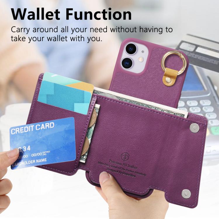 For iPhone 11 Dream Wallet D Buckle Leather Back Cover Phone Case