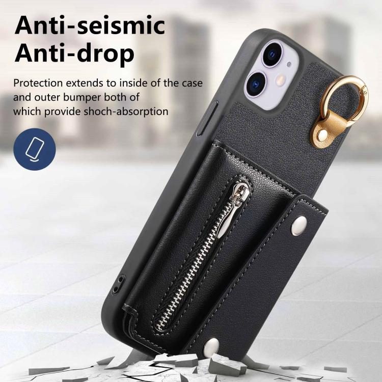 For iPhone 11 Pro Dream Wallet D Buckle Leather Back Cover Phone Case