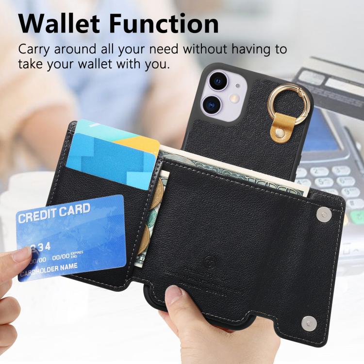 For iPhone 11 Pro Max Dream Wallet D Buckle Leather Back Cover Phone Case