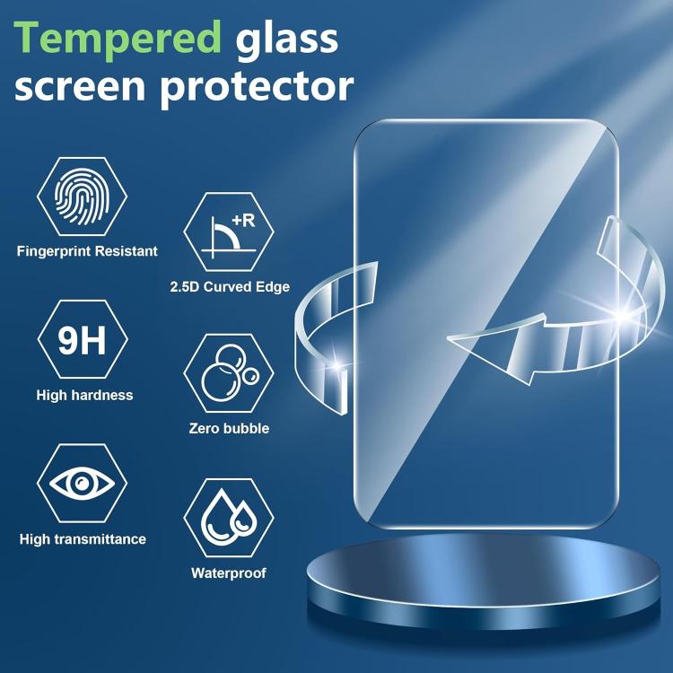 For iPhone 17 Pro Kalebol Tempered Glass Scratch-resistant HD Clear Back Protector Film