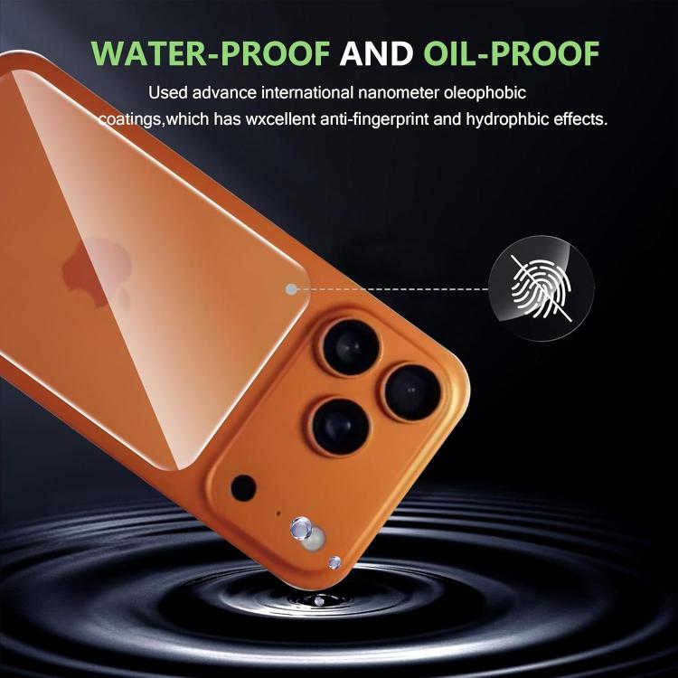 For iPhone 17 Pro Kalebol Tempered Glass Scratch-resistant HD Clear Back Protector Film