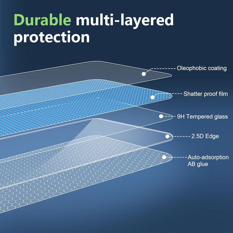For iPhone 17 Pro Kalebol Tempered Glass Scratch-resistant HD Clear Back Protector Film