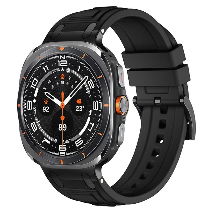 For Samsung Galaxy Watch Ultra / Ultra 2025 Triple-Layer Armour Silicone Watch Band