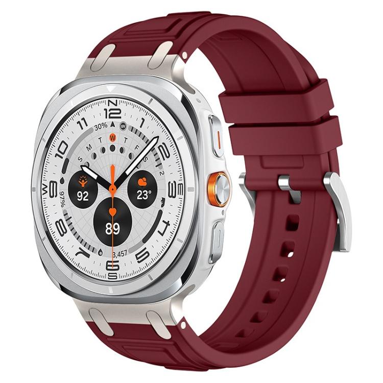 For Samsung Galaxy Watch Ultra / Ultra 2025 Triple-Layer Armour Silicone Watch Band