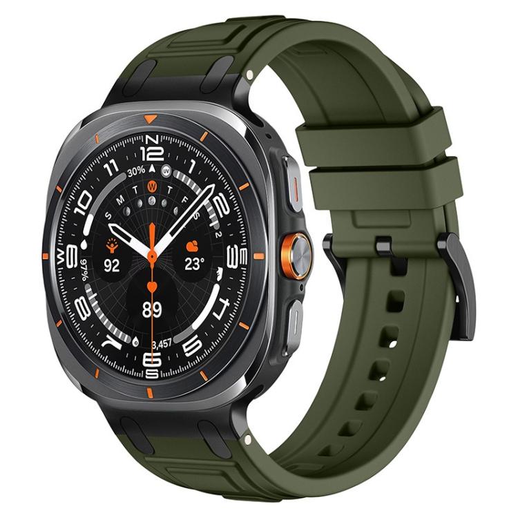 For Samsung Galaxy Watch Ultra / Ultra 2025 Triple-Layer Armour Silicone Watch Band