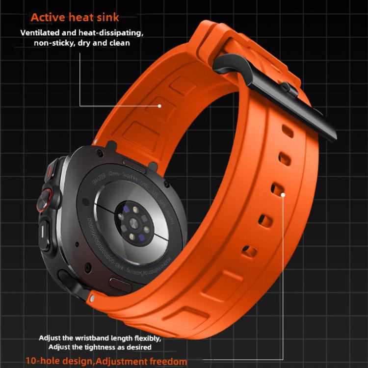For Samsung Galaxy Watch Ultra / Ultra 2025 Triple-Layer Armour Silicone Watch Band