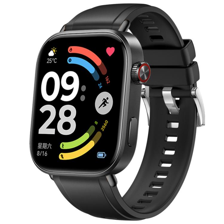 For Xiaomi Band  10 Pro / Redmi Watch 6 / 5 Press Button Silver Buckle Solid Color Silicone Watch Band