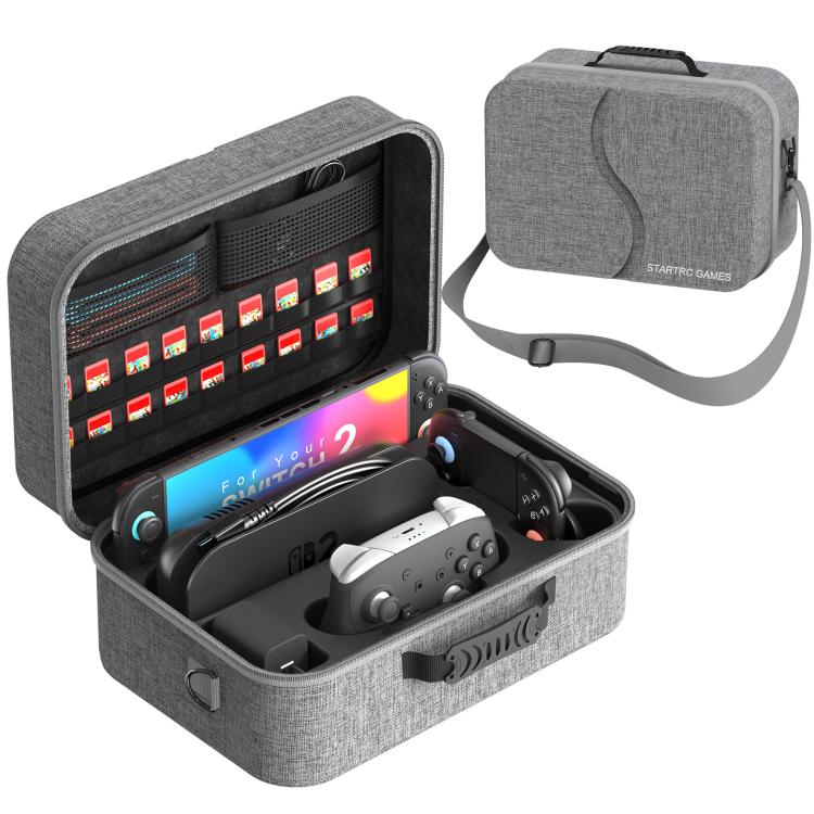 For Nintendo Switch 2 Game Controllers Multi-Functional Handheld Hard-Shell Crossbody Bag