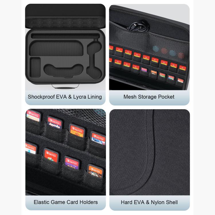 For Nintendo Switch 2 Game Controllers Multi-Functional Handheld Hard-Shell Crossbody Bag
