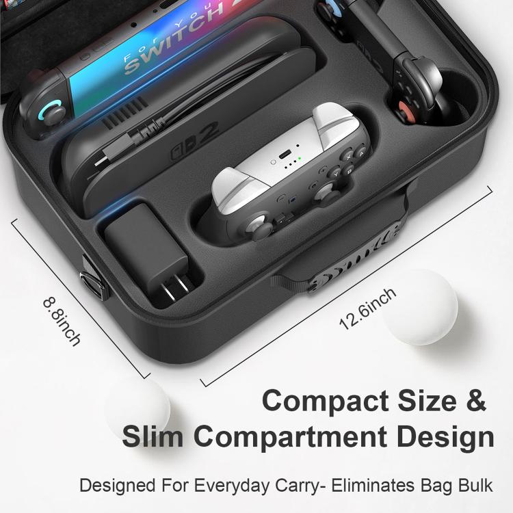 For Nintendo Switch 2 Game Controllers Multi-Functional Handheld Hard-Shell Crossbody Bag