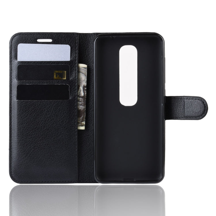 Litchi Texture Horizontal Flip Leather Case for Vodafone Smart N10 / VFD 630, with Wallet & Holder & Card Slots