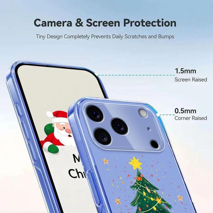For iPhone 17 Pro Max Christmas-themed Printed TPU Phone Case