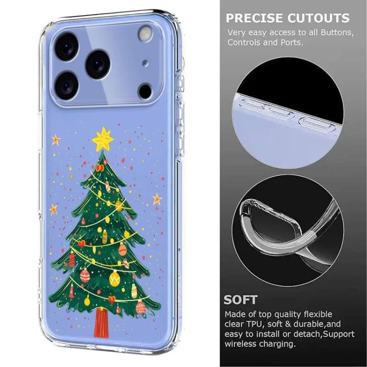For iPhone 17 Pro Max Christmas-themed Printed TPU Phone Case