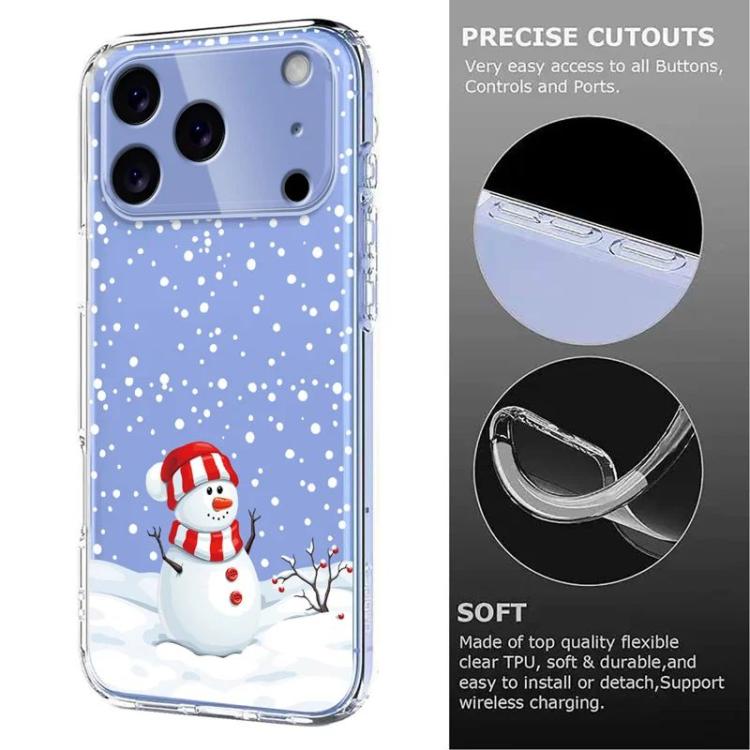 For iPhone 17 Pro Max Christmas-themed Printed TPU Phone Case