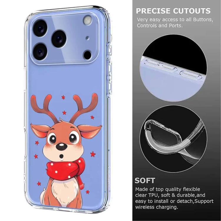 For iPhone 17 Pro Max Christmas-themed Printed TPU Phone Case