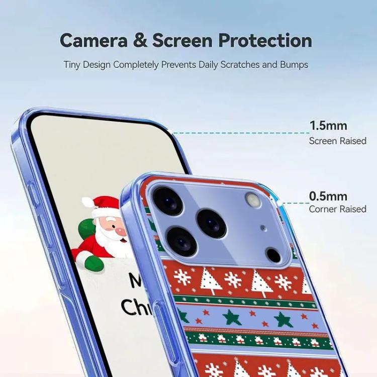For iPhone 17 Pro Max Christmas-themed Printed TPU Phone Case