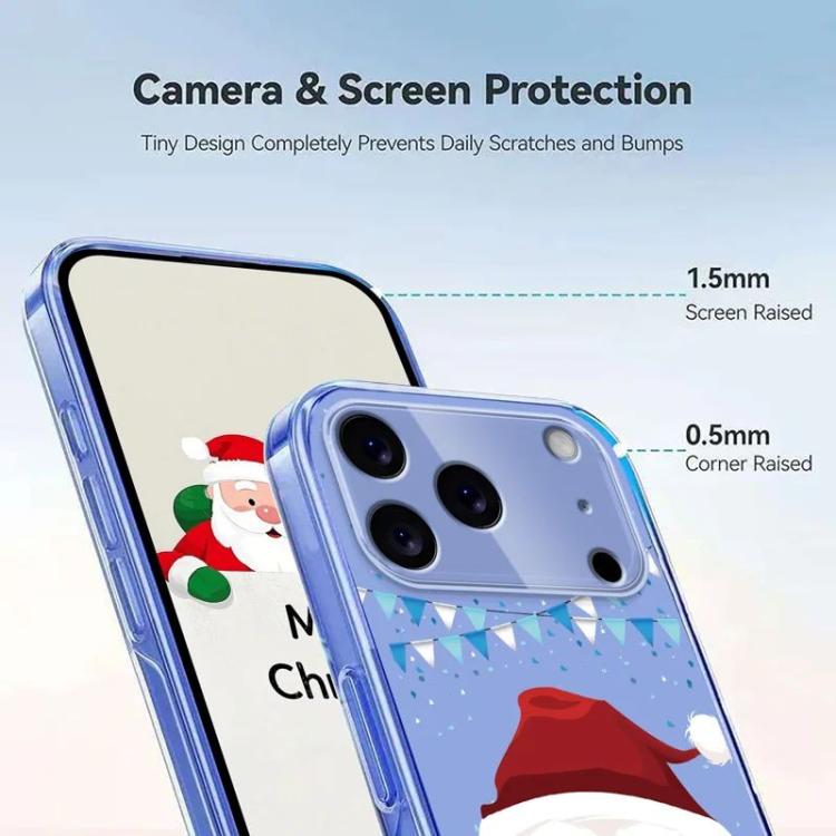 For iPhone 17 Pro Christmas-themed Printed TPU Phone Case