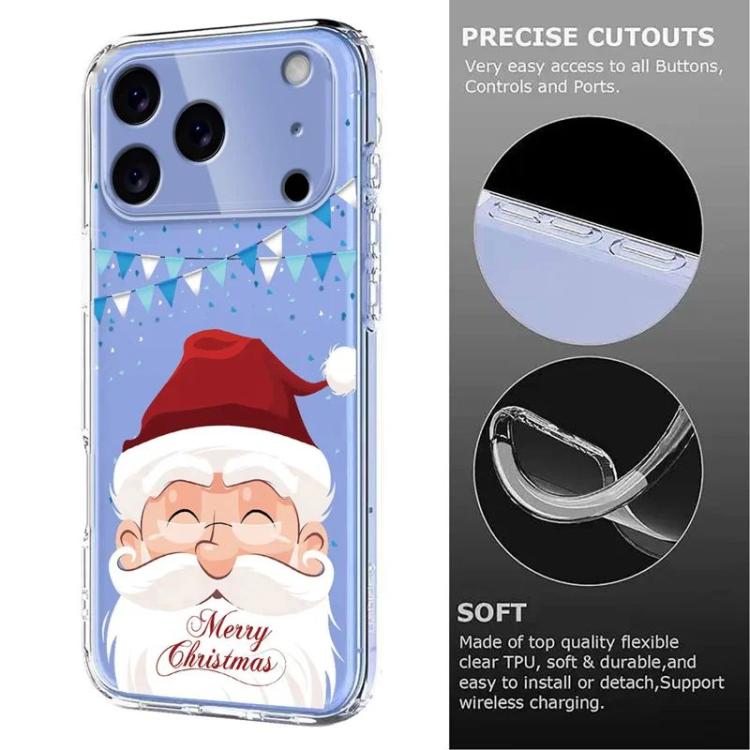 For iPhone 17 Pro Christmas-themed Printed TPU Phone Case