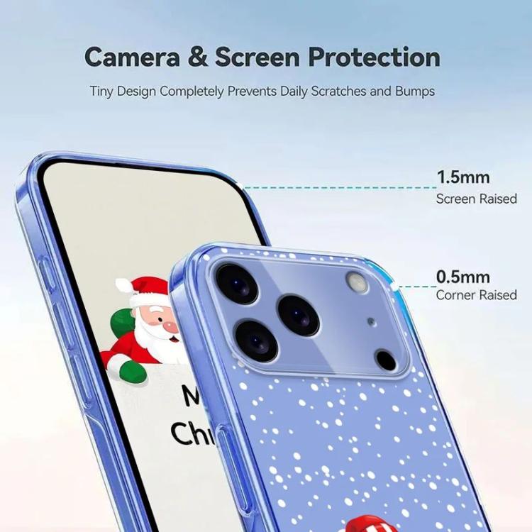 For iPhone 17 Pro Christmas-themed Printed TPU Phone Case