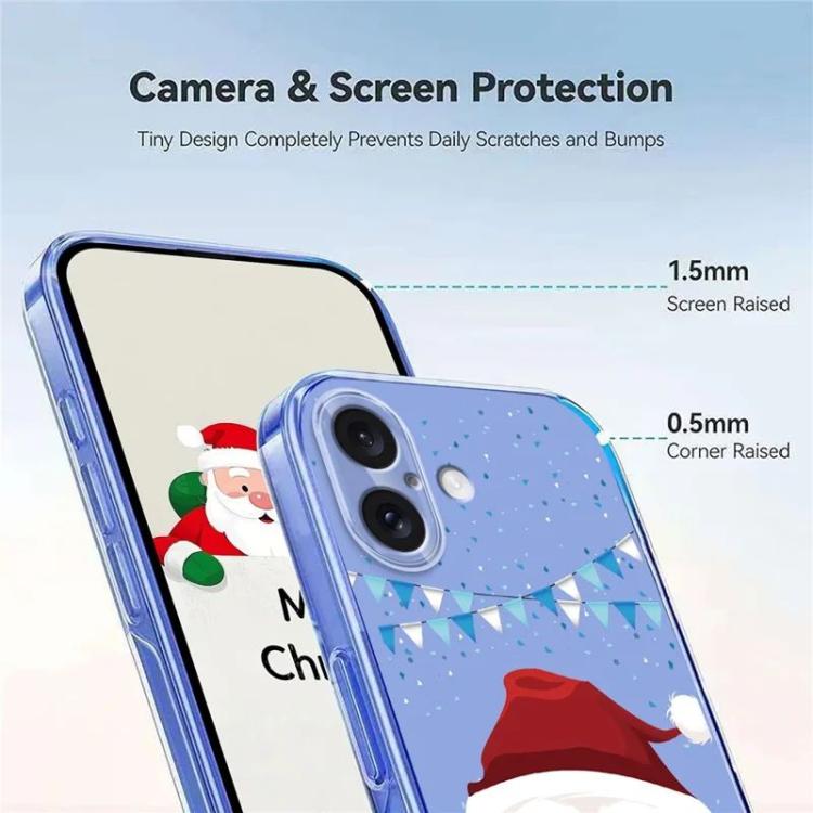 For iPhone 17 Christmas-themed Printed TPU Phone Case