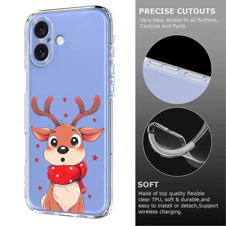 For iPhone 17 Christmas-themed Printed TPU Phone Case