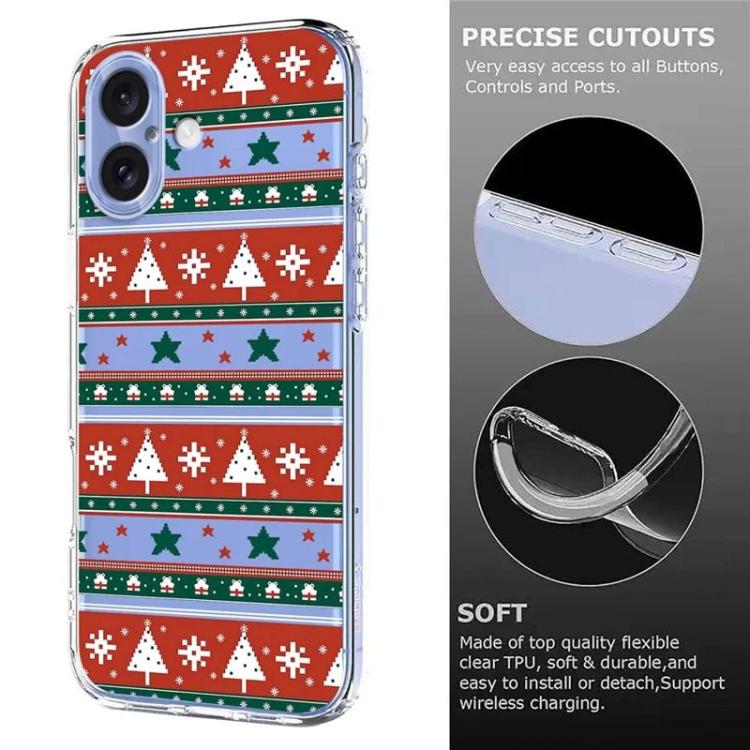For iPhone 17 Christmas-themed Printed TPU Phone Case