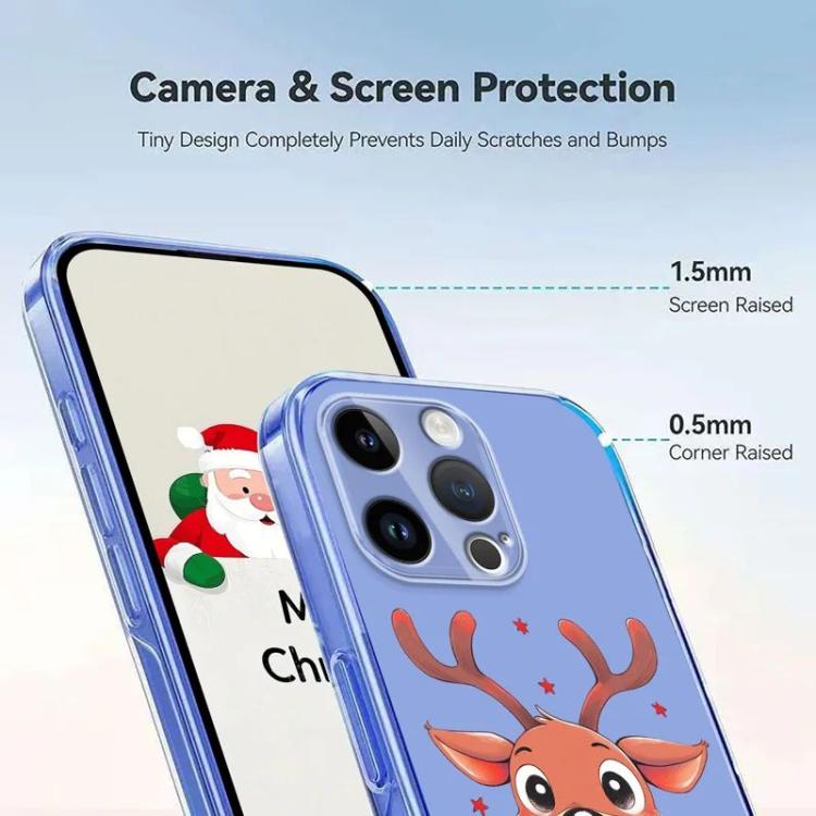 For iPhone 16 Pro Christmas-themed Printed TPU Phone Case