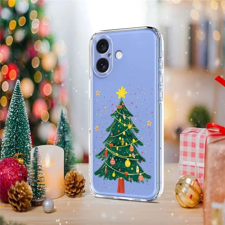 For iPhone 16 Christmas-themed Printed TPU Phone Case