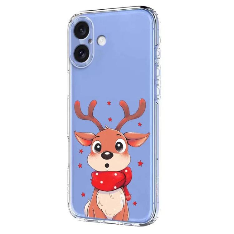 For iPhone 16 Christmas-themed Printed TPU Phone Case
