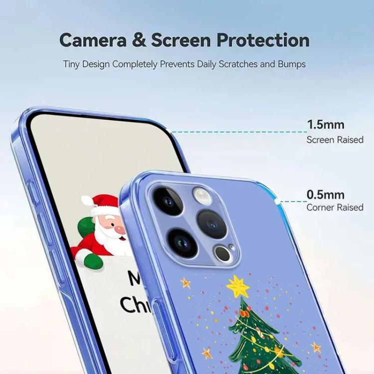 For iPhone 15 Pro Max Christmas-themed Printed TPU Phone Case