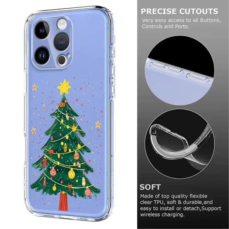 For iPhone 15 Pro Christmas-themed Printed TPU Phone Case