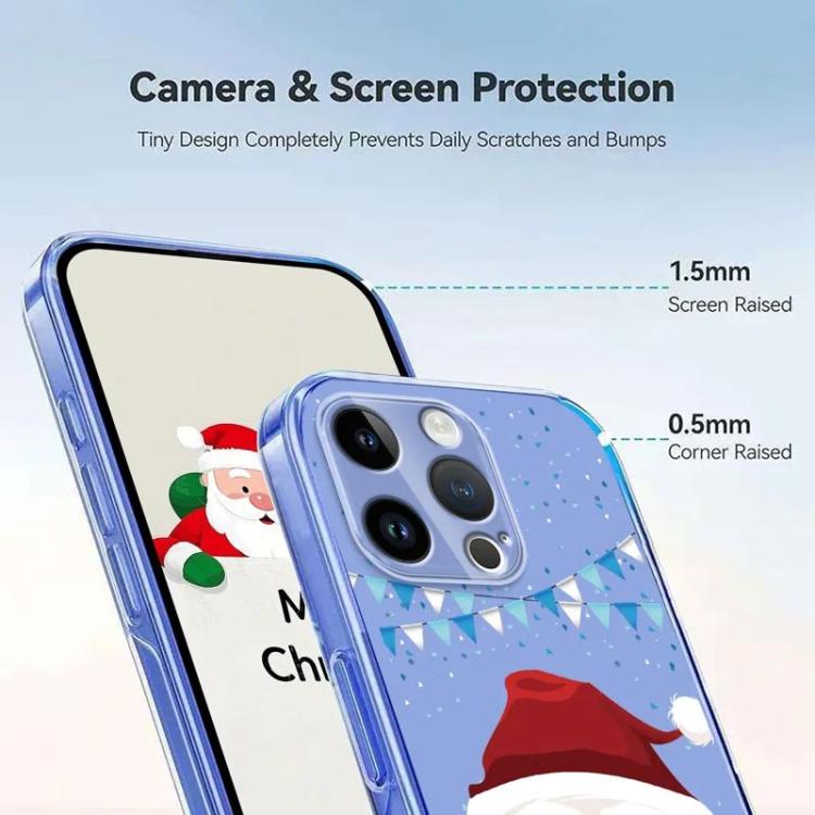 For iPhone 15 Pro Christmas-themed Printed TPU Phone Case