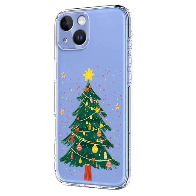 For iPhone 15 Christmas-themed Printed TPU Phone Case