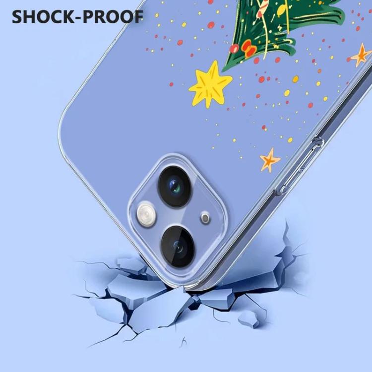For iPhone 15 Christmas-themed Printed TPU Phone Case