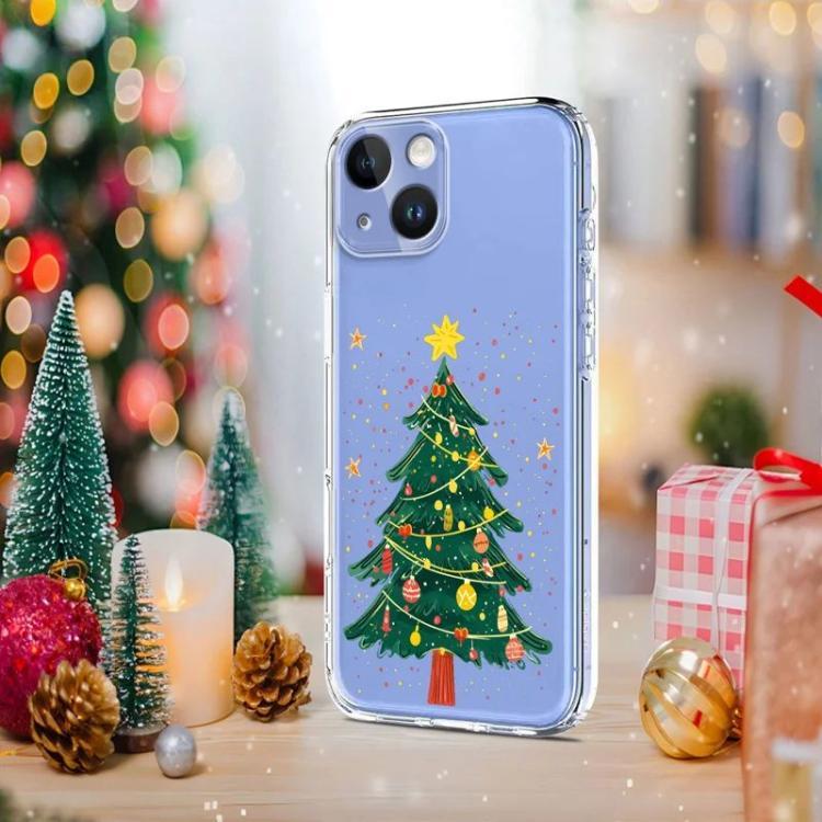 For iPhone 15 Christmas-themed Printed TPU Phone Case