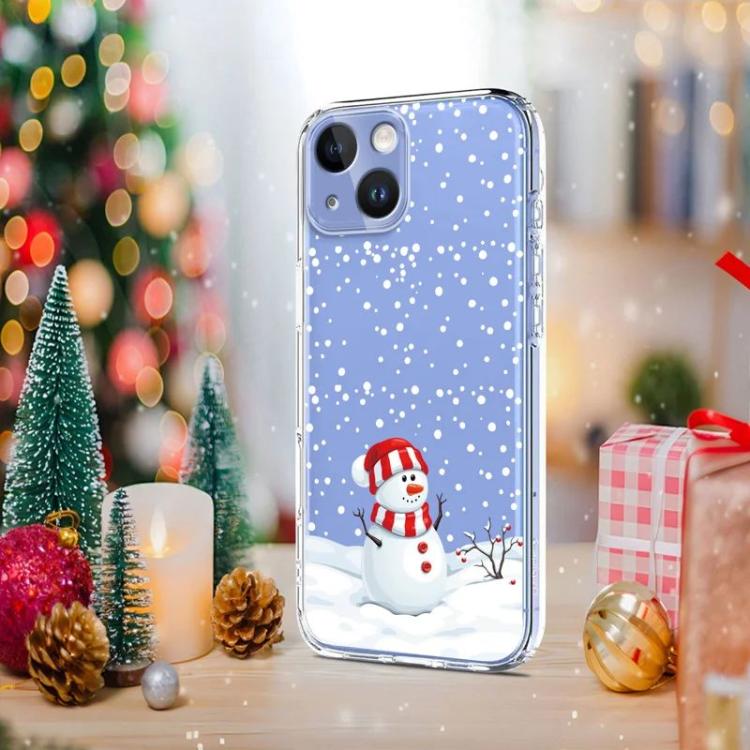 For iPhone 15 Christmas-themed Printed TPU Phone Case