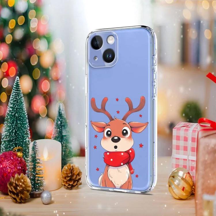 For iPhone 15 Christmas-themed Printed TPU Phone Case