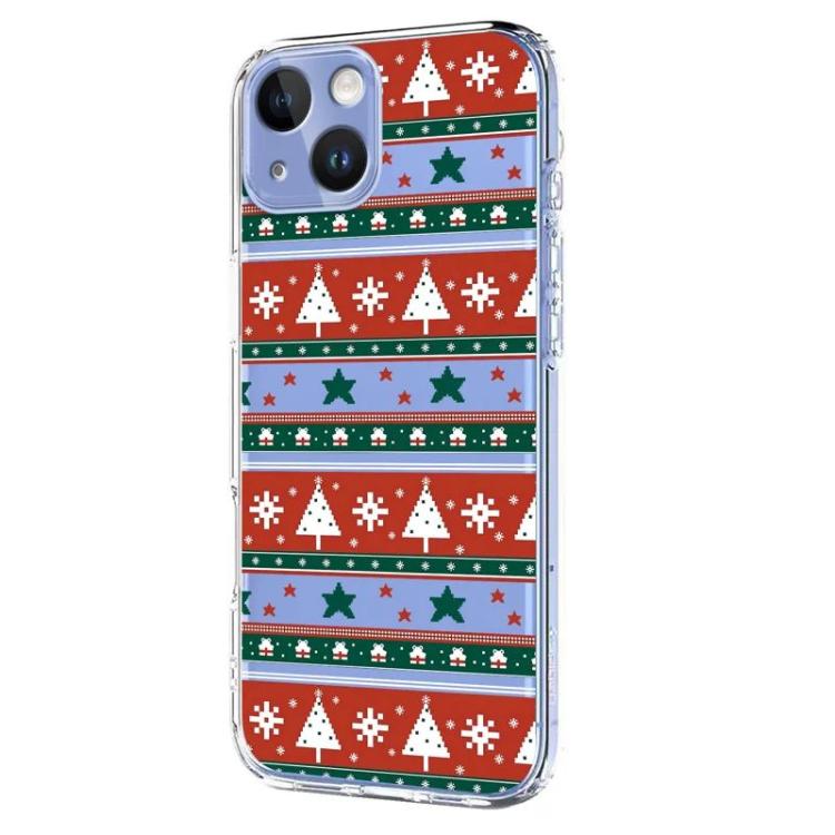 For iPhone 15 Christmas-themed Printed TPU Phone Case